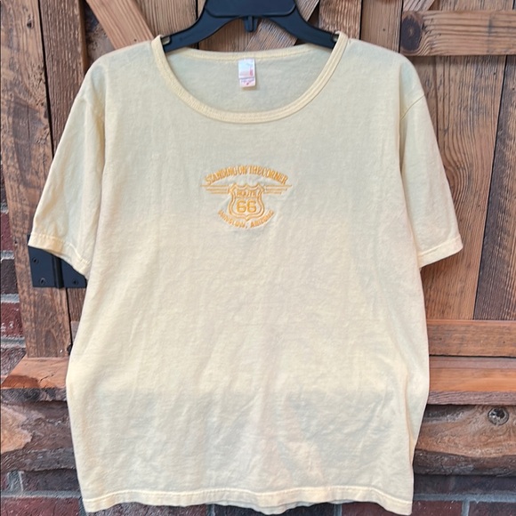 Anvil Tops - Yellow Route 66 Arizona T-Shirt